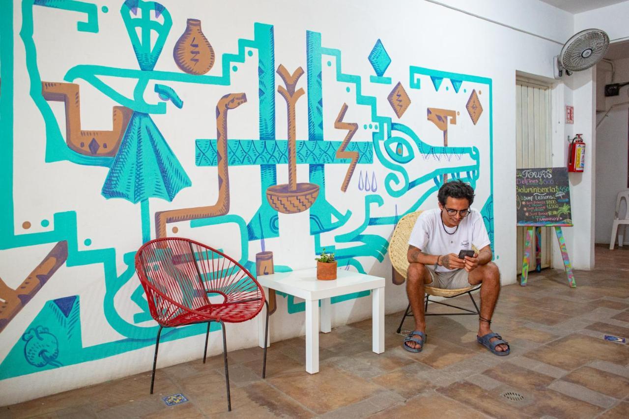 Terraza Dzahui H Hostel Puerto Escondido  Exterior foto